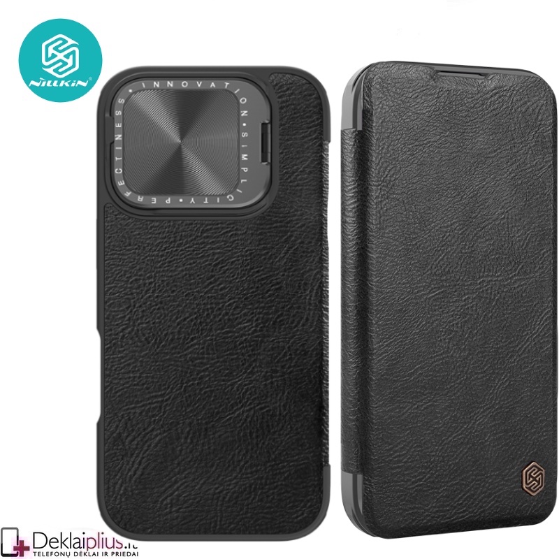 Nillkin Qin Prop odinis atverčiamas dėklas - juodas (Apple Iphone 16 Pro Max) Nillkin Qin Prop odinis atverčiamas dėklas - juodas (Apple Iphone 16 Pro Max)